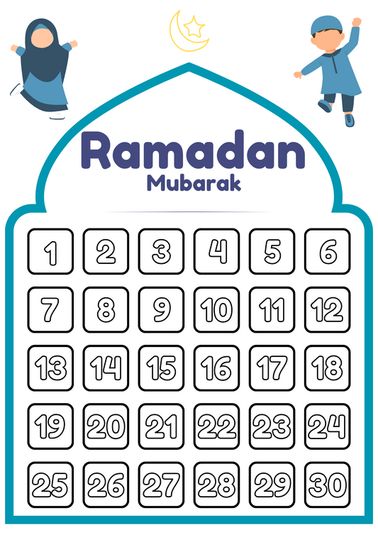 Ramadan nedräkningskalender - PDF-fil